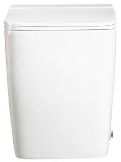 Приставной унитаз ABBER Rechteck AC1213P с импульсным смывом белый горизонтальный выпуск